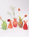 Orange Bud Vases