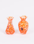 Orange Bud Vases