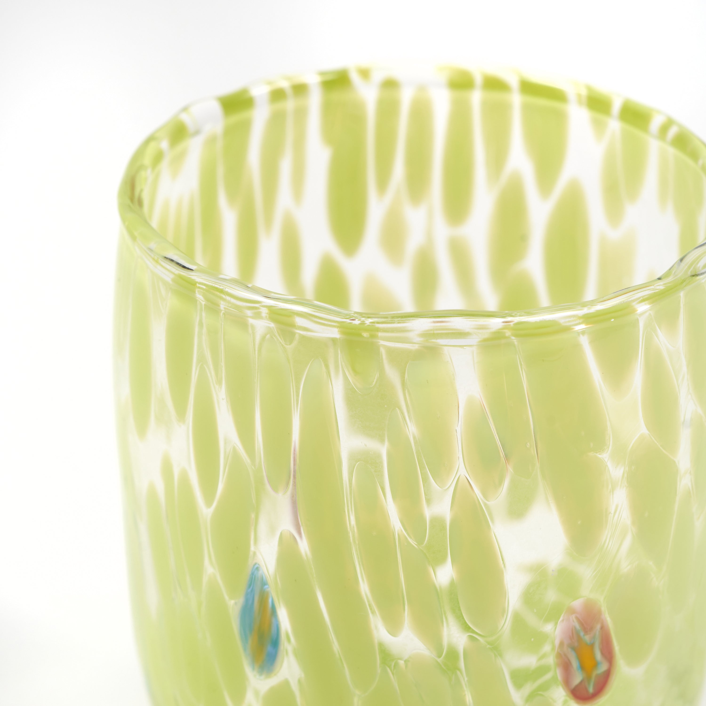 Murano glass tumbler Casa Celva Green pistachio
