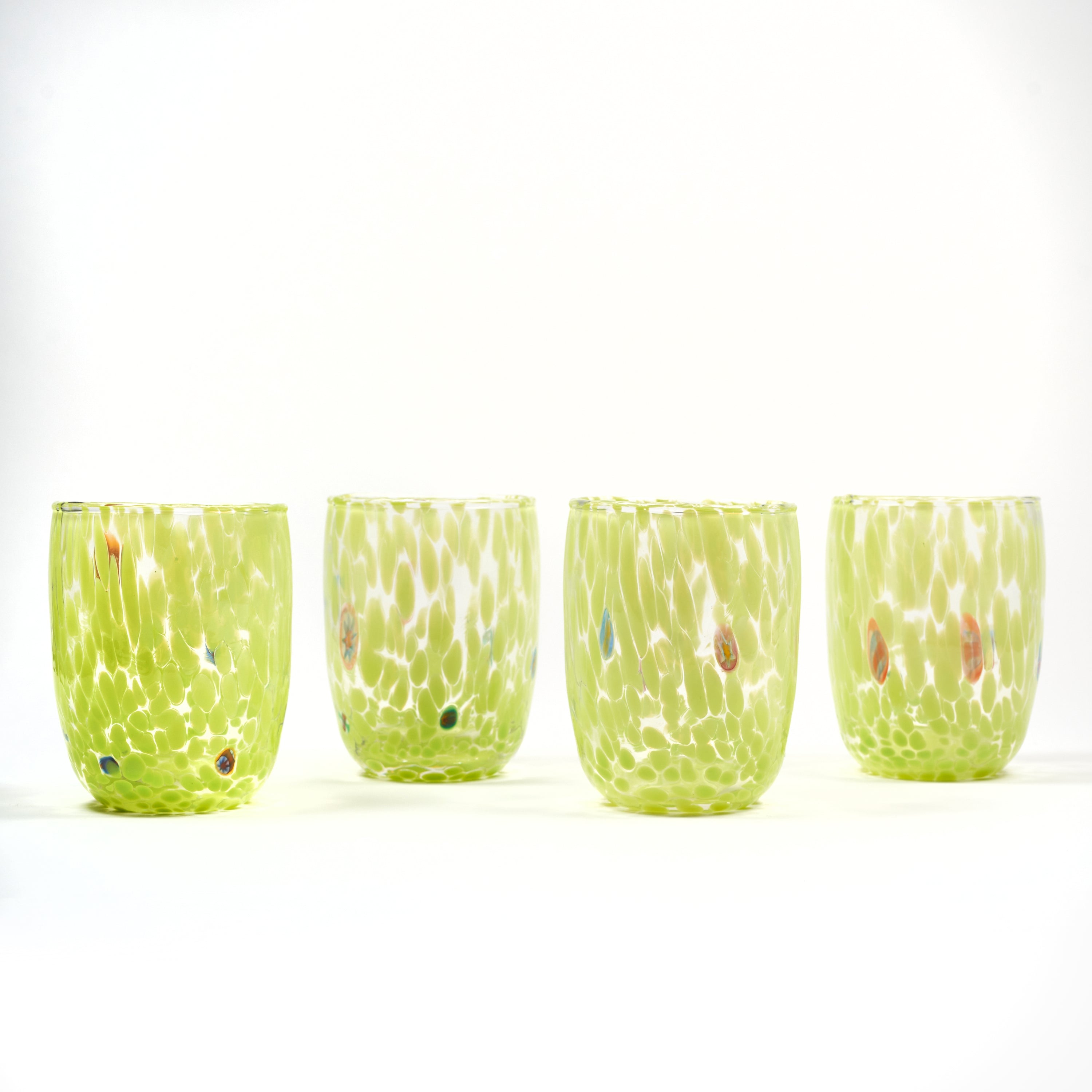 Murano glass tumbler Casa Celva Green pistachio