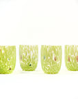 Murano glass tumbler Casa Celva Green pistachio