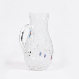 White Murano Jug
