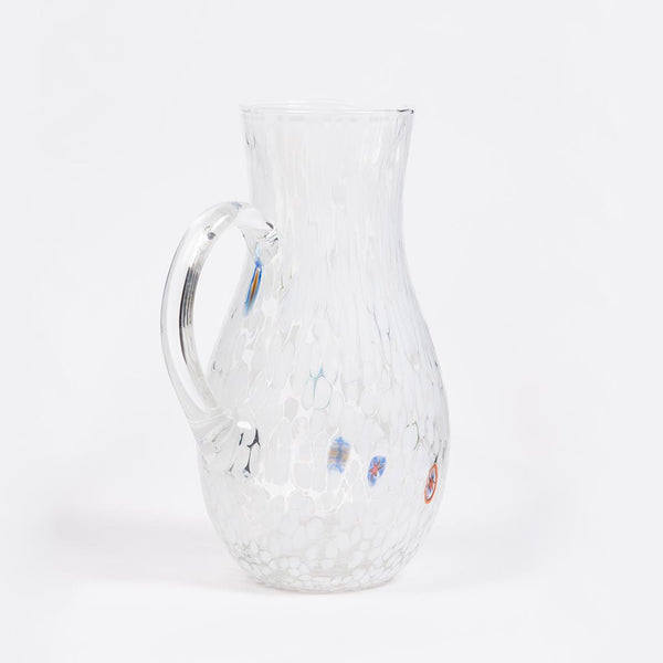 White Murano Jug