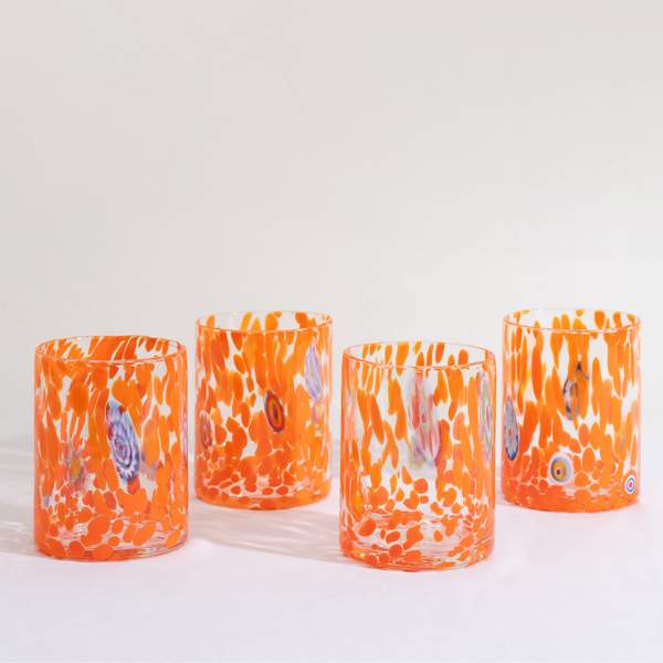 Set of Four Murano Tumblers